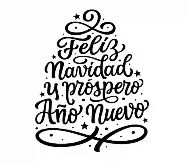 Carta para felicitaciones de año nuevo o navidad