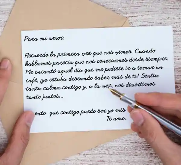 Carta para expresar cariño a tus amigos o pareja